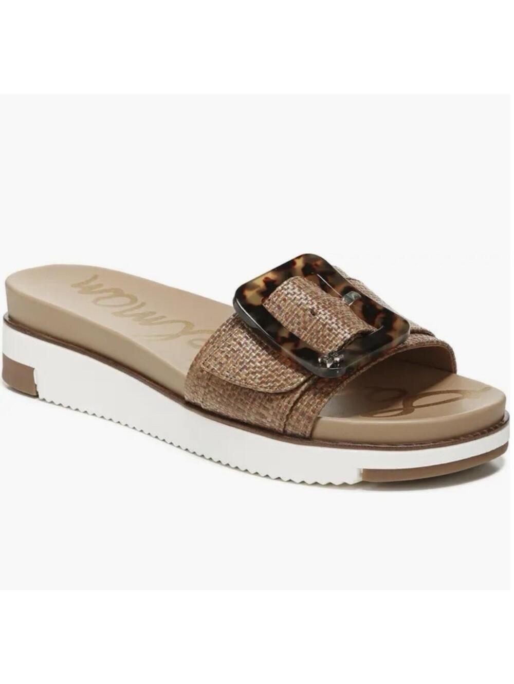 Sam Edelman Women's Ariane Slide Sandal Cuoio Weave Size 10M EUC